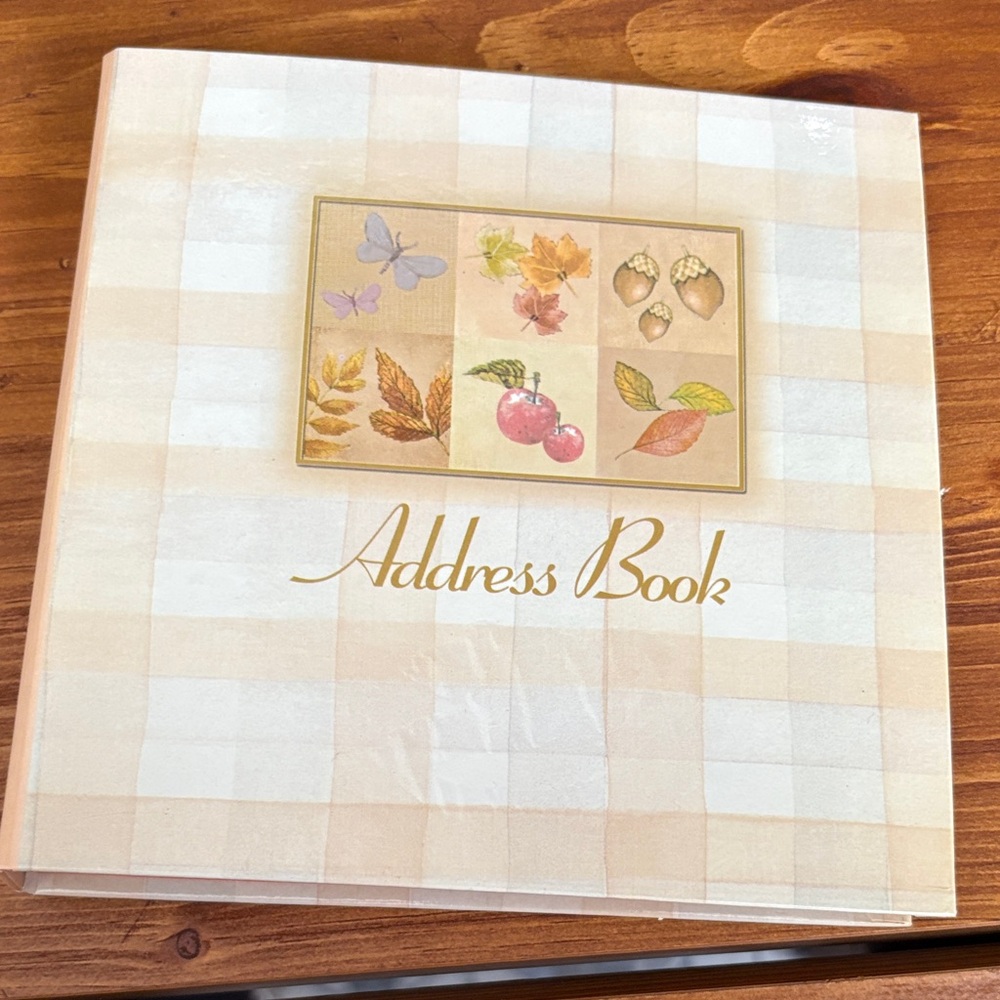 Elegant Cream Address Book